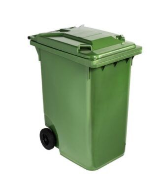 poubelle à déchets 360 litres verte maroc